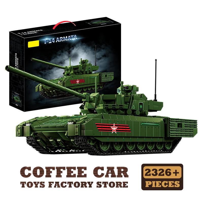 NEW Army Heavy Tank MOC Bricks Set WW2 Military Armored Cars Building Blocks War Panzer 3D Model Children Toys Birthday Gift DIY