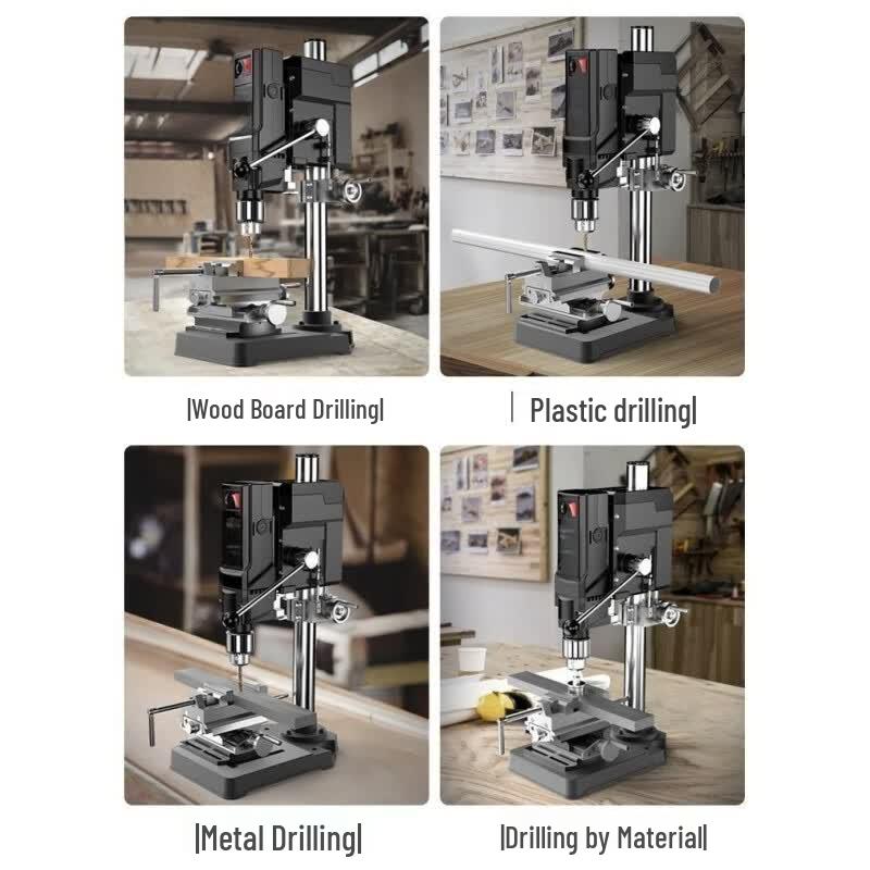 Xianming 710W Bench Drill with Vise and Drill Bit Set