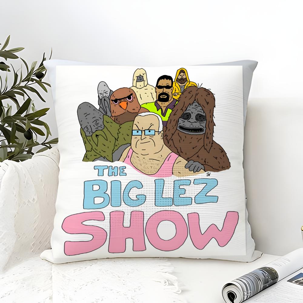 Web Series Cartoon T-The Big Lez Show 2 Pillow Case Linen Pillow Case Sofa Home Decor Cushion Cover Cushion Cove