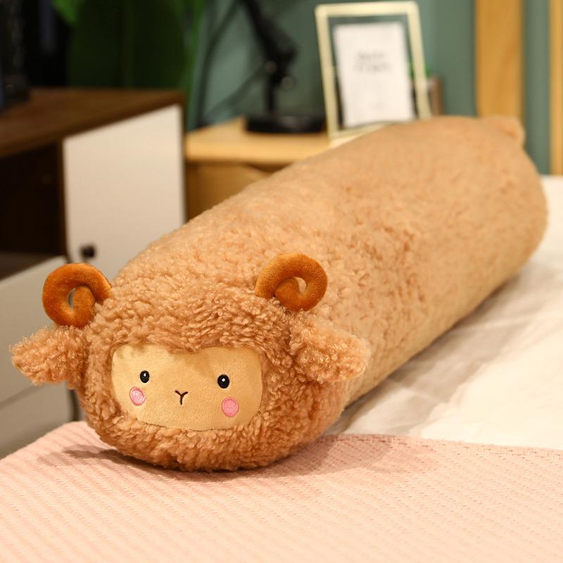 

Cute Lamb Plush Pillow Soft Stuffed Cartoon Animal Sheep Toy High Quality Doll Infant Accomapny Toy Sleeping Pillow Kid Girls Gift Idea 80cm