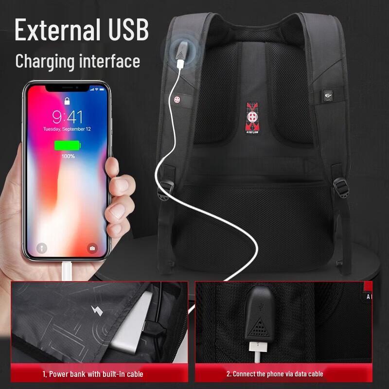 CROSSGEAR Batoh na notebook velkokapacitní ve stylu švýcarského armádního nože