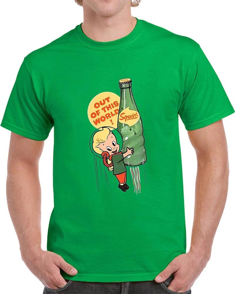 Squirt Soda Retro 100% Cotton T-shirt Mens Womens Tees Top 4XL