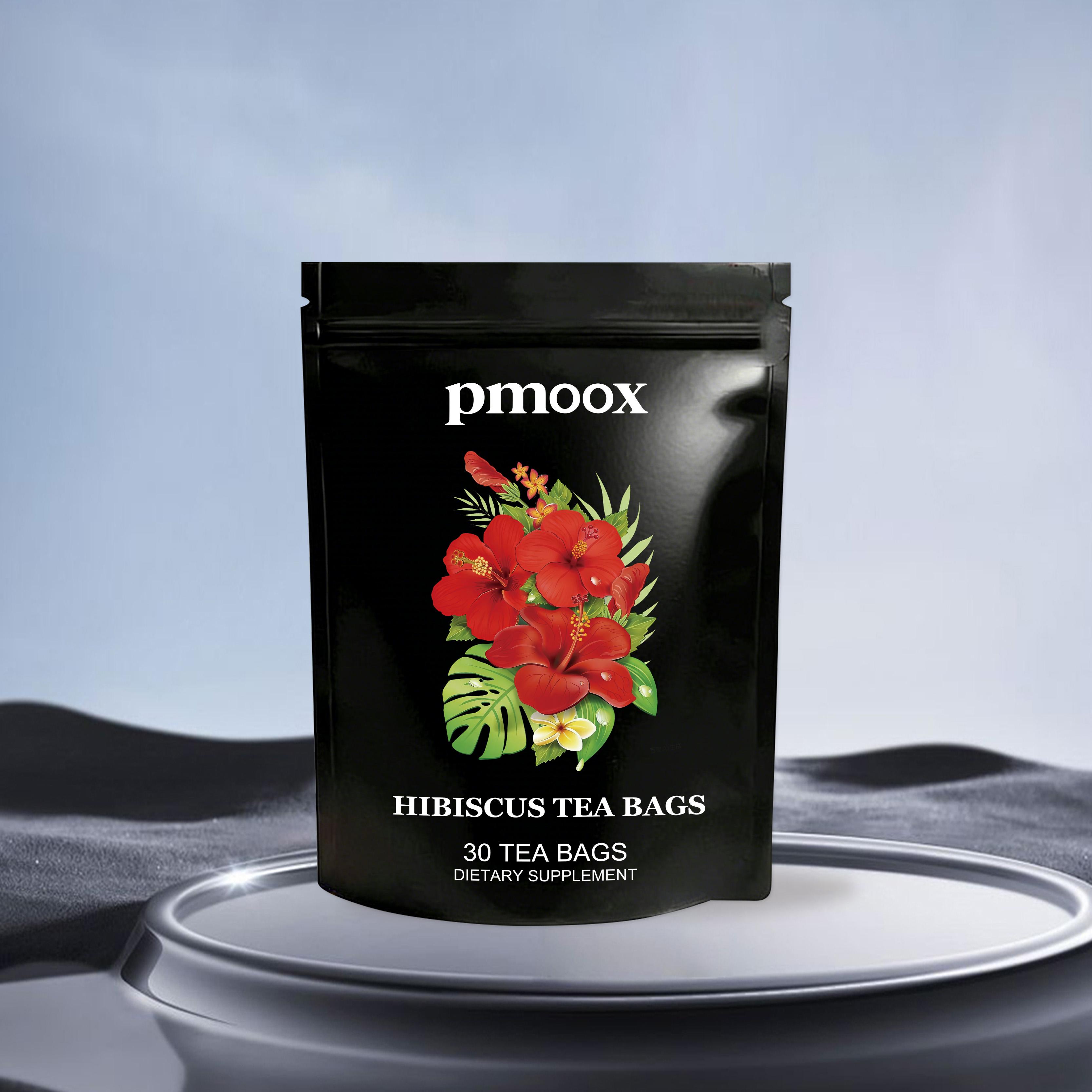 Roselle & Hibiscus Tea Bags - Refreshing & Grease-Cutting Herbal Tea - Gentle Body Care & Soothing Drink for After Meals 30pcs