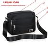 Classic Oxford Cloth Mens Crossbody Bag With Multiple Zipper Compartments For Business Travel