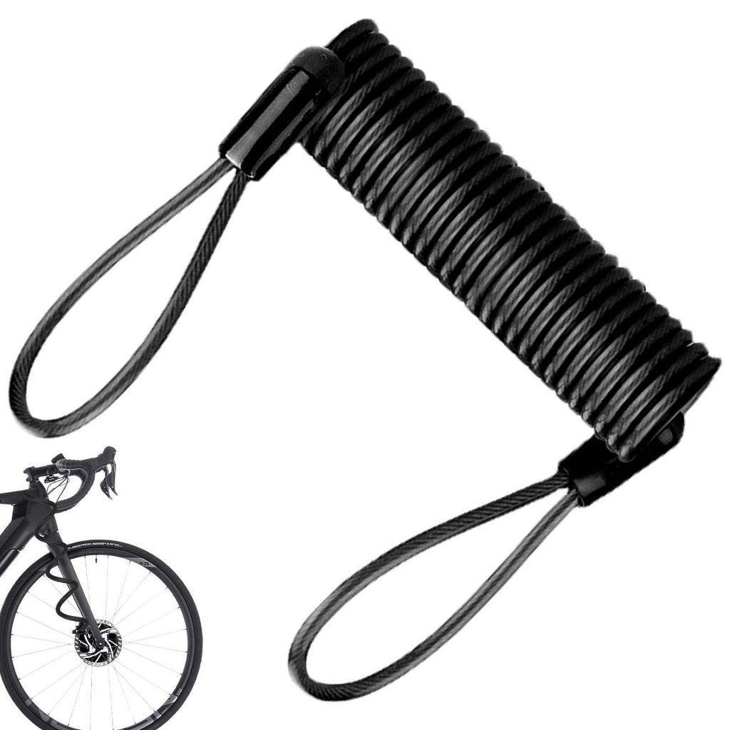 Lock Reminder Cable - Motorcycle Reminder Spring Cable | Security Spring Safety Cable for