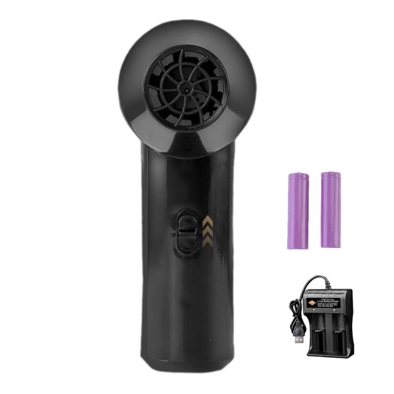 Mini vzduchový ventilátor Air Blower 12V dobíjecí fén 2x 1500mAh baterie