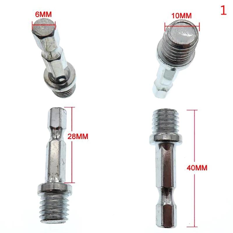 1 Stück Neu 10/14mm 1/4 Sechskant Verbindungsstangenadapter Bohrfutter M10 M14 Polierscheibenverbindung Sechskant Verbindungsstange