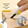 Magnetic Snap-off Utility Knife & Mini Letter Opener - Automatic Retract Plastic Unboxing Tool