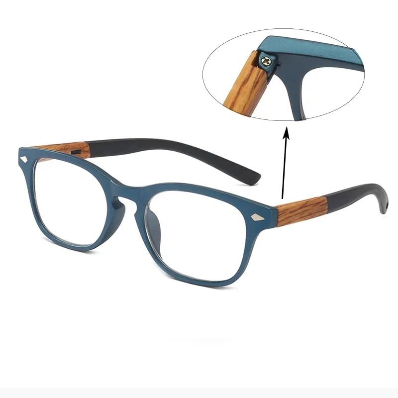 Wood Grain Reading Glasses for Women Men Fashion Presbyopia Presbyopic Eye Glasses Male Feamle Diopter + 1.5 2 2.5 3 3.5
