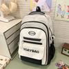 Schoolbagins cute schoolbag women's new lightweight Mori versatile contrasting color middle and high school students backpack large capacity backpack