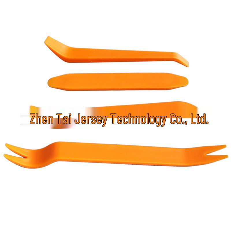 Car Audio & Door Panel Pry Tool Set: 6-inch Trim Clip Removal, 5-Piece Plastic Pry Bar Kit