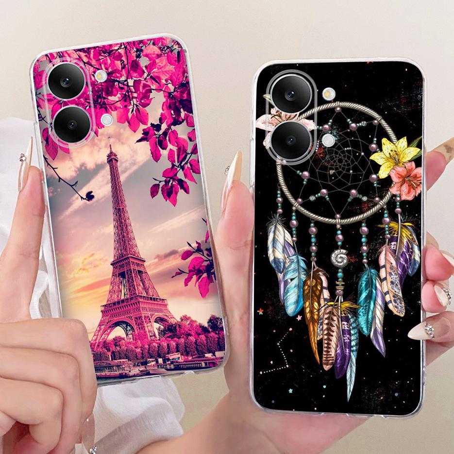 For Xiaomi Redmi Turbo 5 Max Case Cute Cat Flowers Painted Cover Soft Slim Phone Case For Xiaomi Redmi Turbo 5 Turbo5 Max Fundas