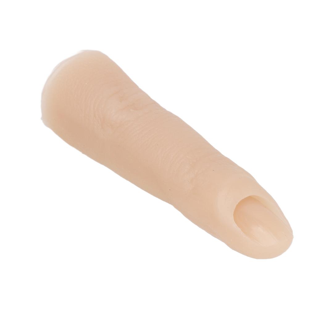 Nail Training Finger High Simulation Bendable Embeddable Silicone Nail Practice Finger