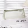 Triangle Mesh Pencil Case Retro Color Zipper Stationery Bag Fashion Transparent Bills Bag  Outdoor