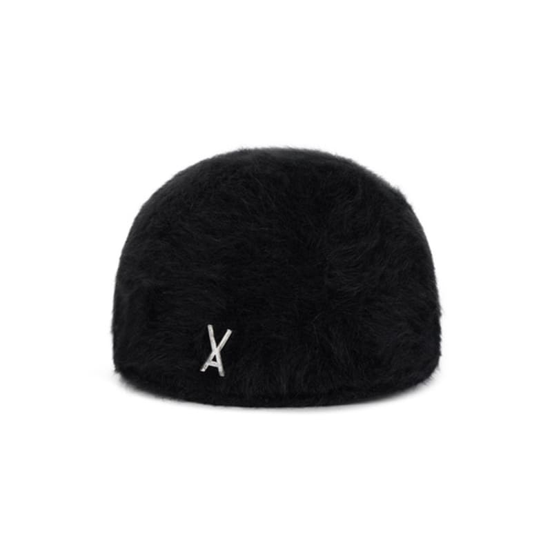VARZAR VA Studded Angora Hunting Cap Black
