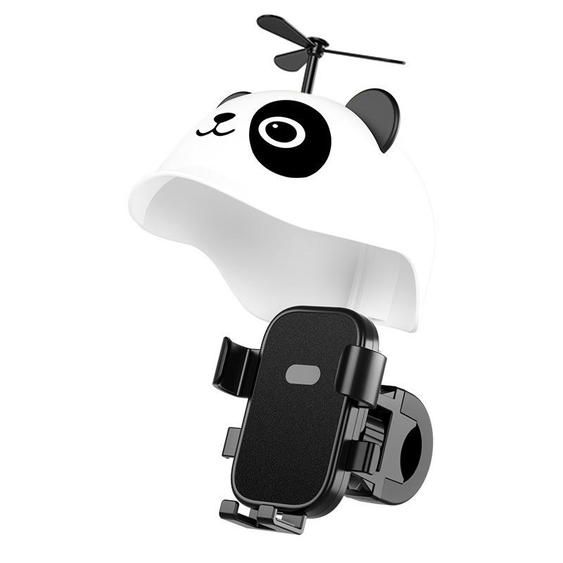 

Waterproof Sunshade Helmet-Mounted Cartoon Phone Holder for Bikes & Scooters