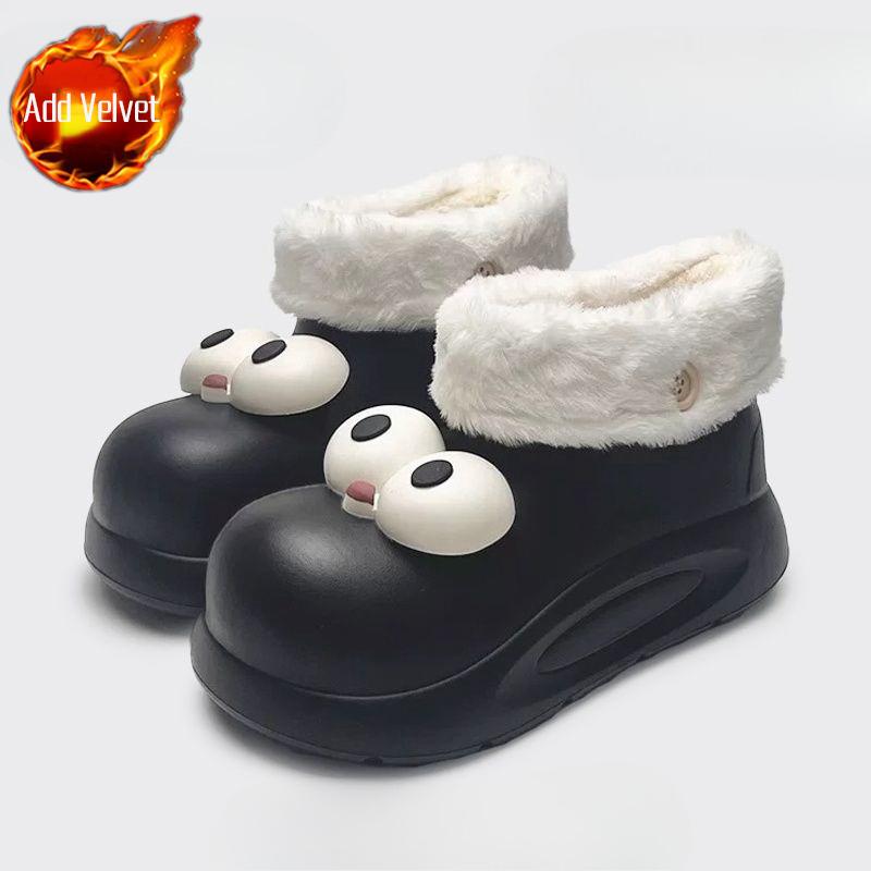 

Модные Пушистые Мягкие Нескользящие Легкие Женские Снежные Сапоги Большого Размера Теплые New Rock 2025 Шикарные и Элегантные в Предложении Плюшевые Женские Туфли 41