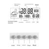 Audio Fan Clock Alarm Digital Temperature Humidity Hygrometer Date Large Screen Easy See Calendar Comfort Clear Approximately 13cm7cm3cm (batteries