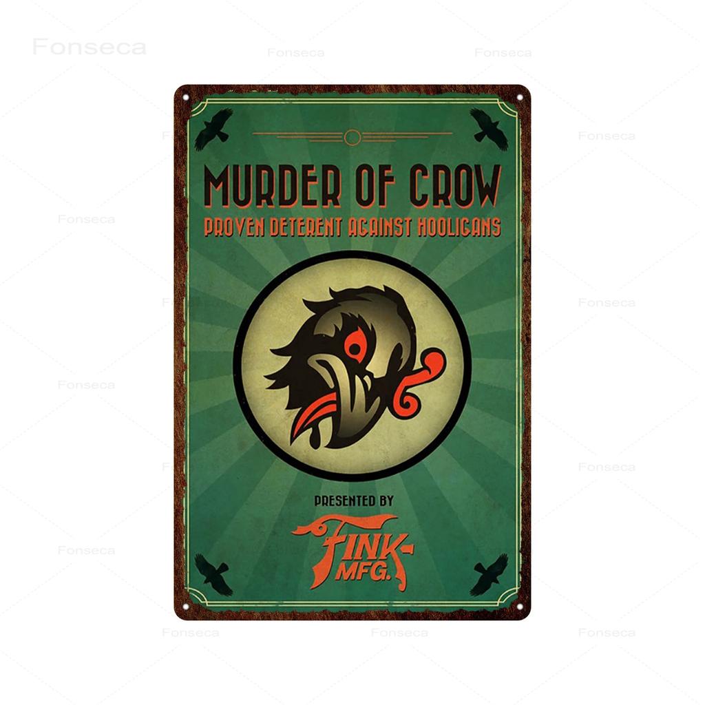 Shooting Game Bioshock Tin Sign Infinite High Quality Retro Meatl Plaques Vintage Wall Art Iron Painting for Home Bar Decoration