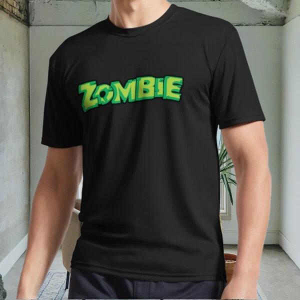 New zombie Active Logo Men s Black T shirt Funny Size S to 5XL S