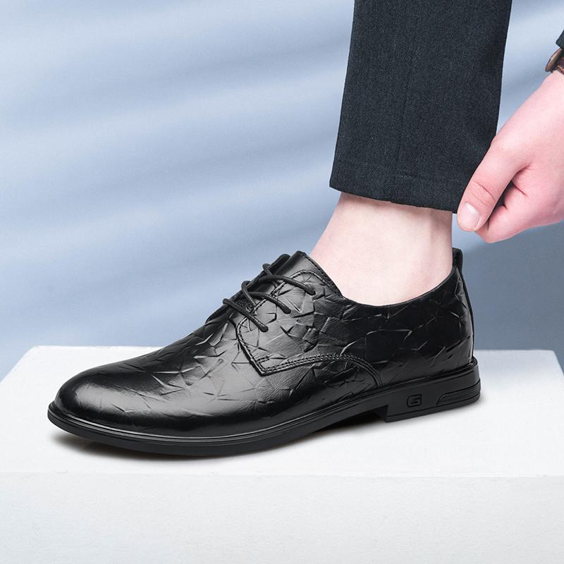 Fashion Mens Leather Shoes Formal Genuine Leather Business Handmade Dress Shoes For Men High Quality Casual Oxfords Luxury Brand