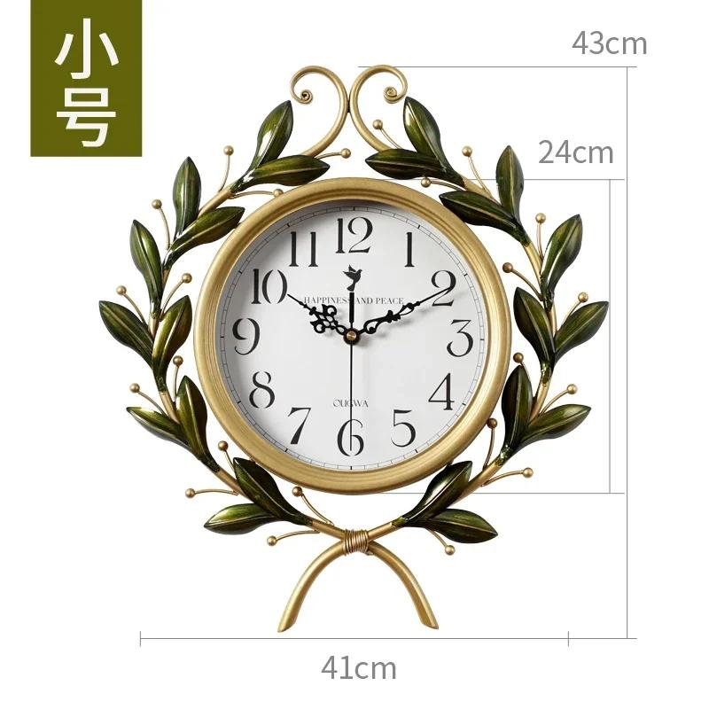 

Digital Living Room Wall Clocks Luxury Mechanism Table Alarm Big Size Vintage Clock Wall Creative Reloj Pared Room Decorations