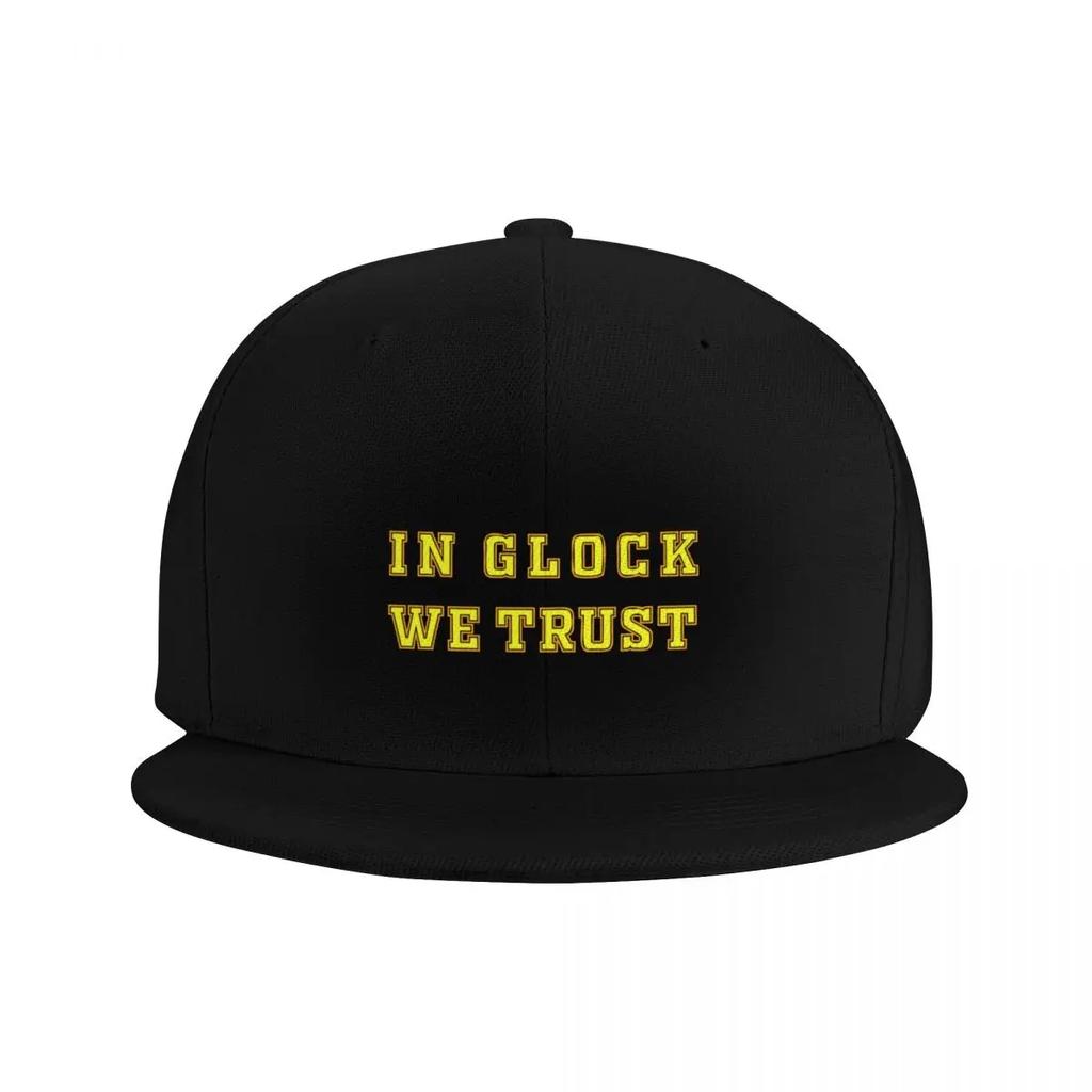 IN GLOCK WE TRUST Baseball Cap Cosplay Golf Womens Beach Visor Mens
