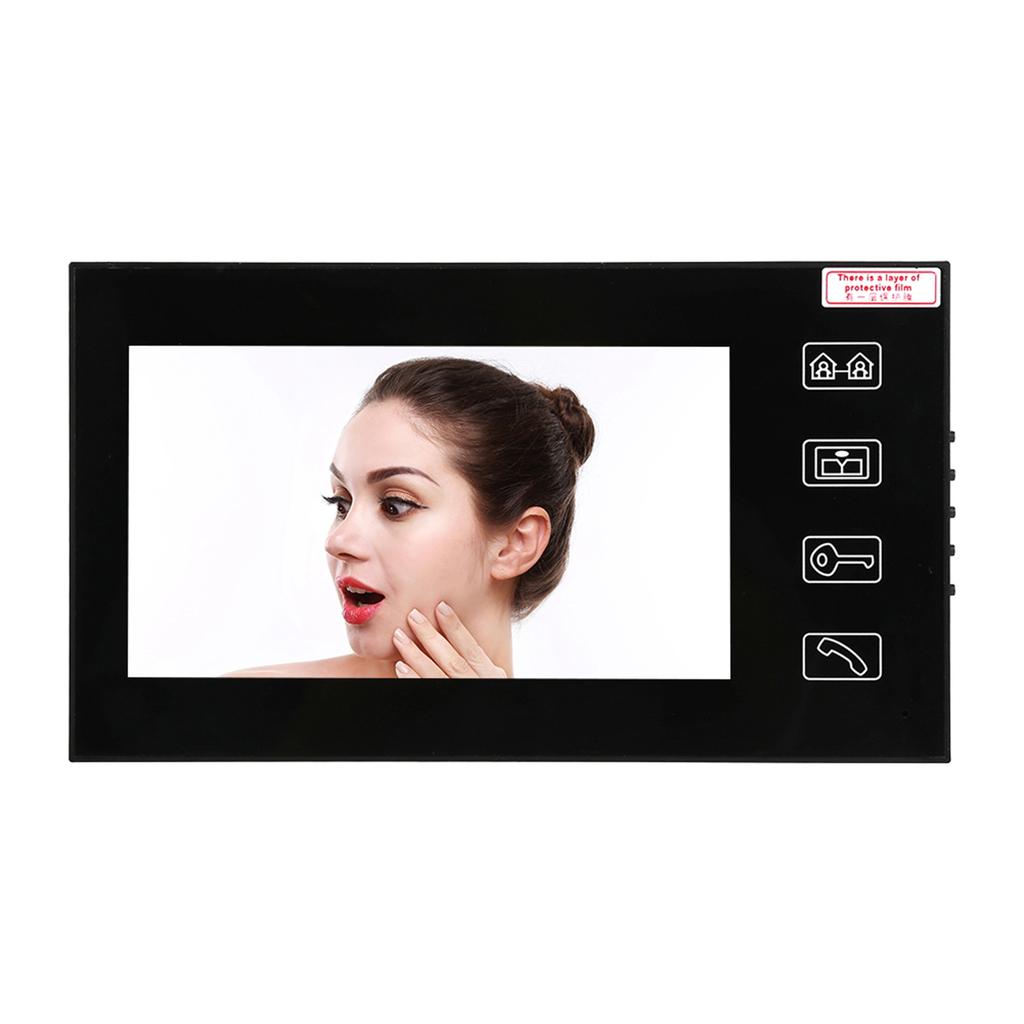 7"" Pekskärm LCD RFID Video Telefon Intercom Dörrklocka Hemsäkerhet Lösenordssystem