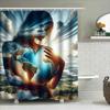 Nature'S Embrace Waterproof Shower Curtain