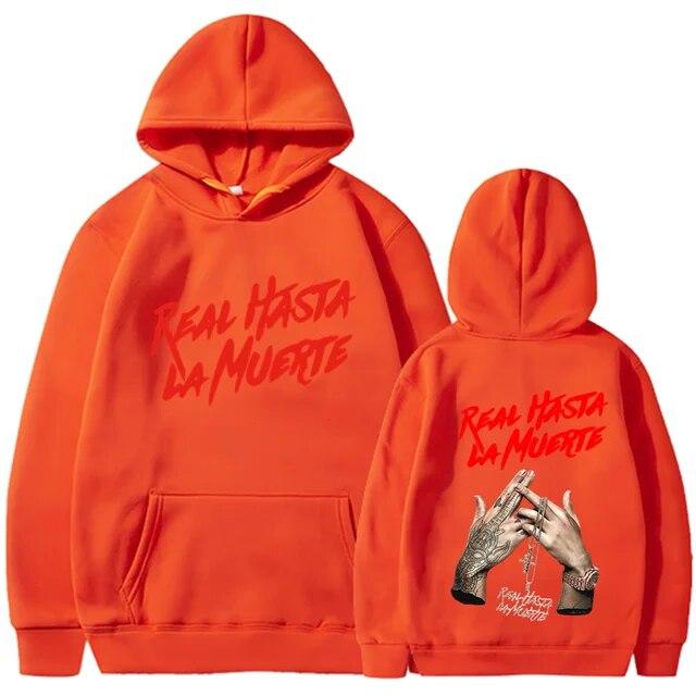2022 NEW Printed Hoodies Sweatshirt Coat Real Hasta La Muerte casual Tracksuit Costume Unisex Women Clothing Anime Pullover Hoodie Unisex
