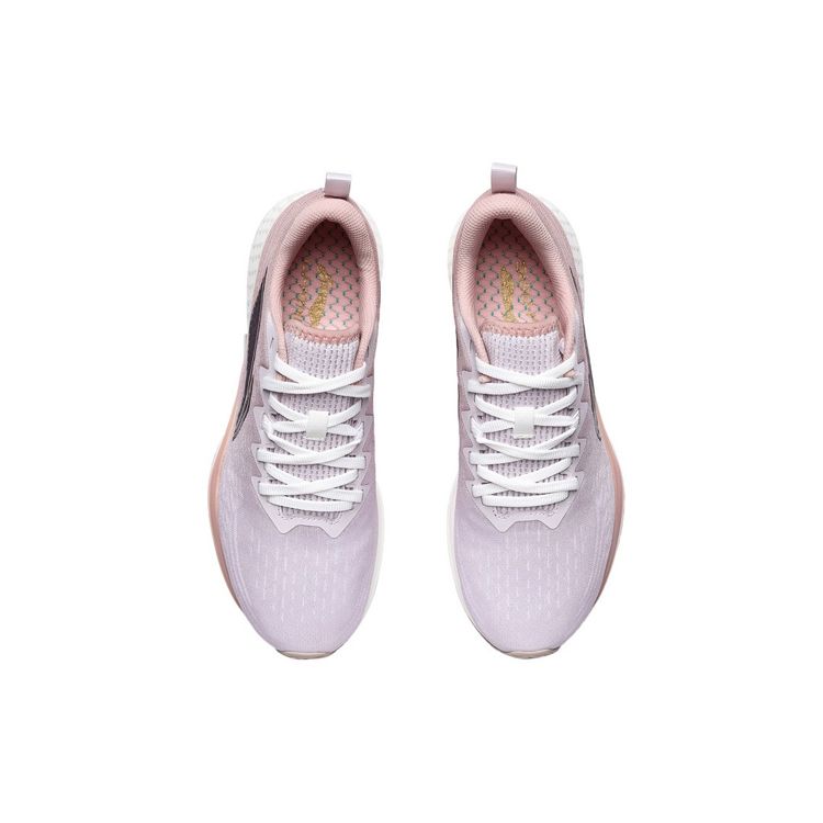 Li Ning Red Rabbit 4 Non-Slip Shock Absorbing Durable Low-Top Running Shoes Women Sneaker Pink White Black ARMR004-3