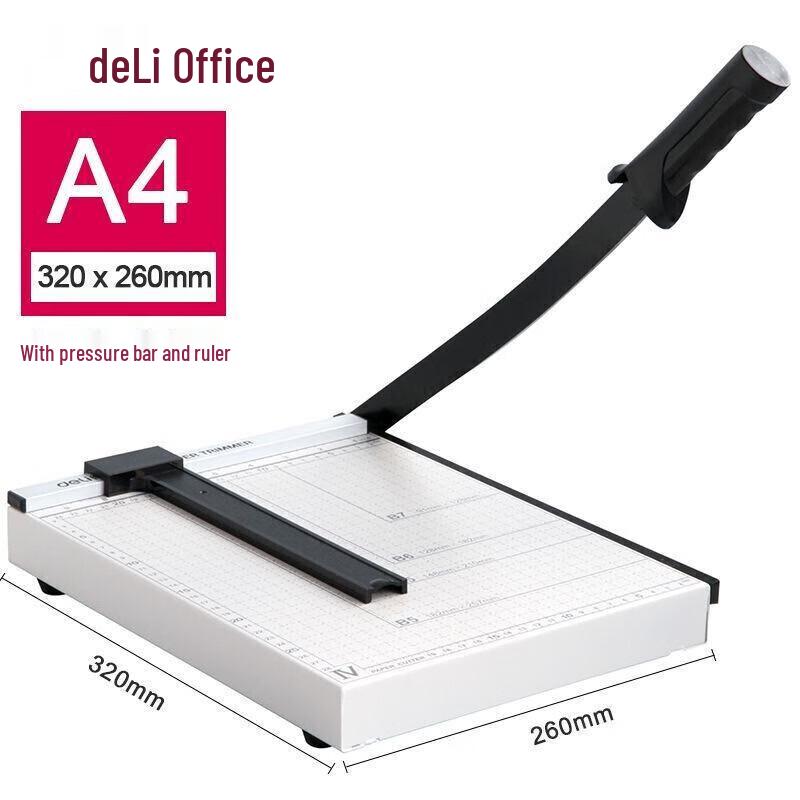 Deli Manual Steel Paper Cutter CN plug (adapter included)