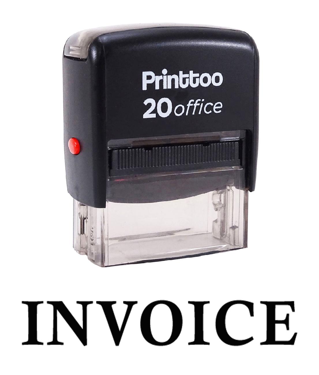 

Printtoo Rubber Stamp Office Стационарные СЧЕТА Самостоятельная печать на заказ 14 mm x 38 mm (Approx) чёрный
