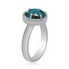 10X10 Mm Natural Blue Copper Turquoise Gemstone 925 Sterling Silver Oval Shape Gemstone Handmade Prong Set Ring For Women & Girls