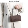 Nová niche matná kožená pletená taška, Klasická a univerzální taška přes rameno crossbody polštářová taška, Milard ruční válcová dámská taška