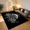 Skull Art Living Room Nonslip Area Rug Soft Carpet For Bedroom Game Playroom Sofa Office Home Decor Doormat Christmas Gift C930532