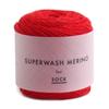 Yokota DARUMA Super Wash Merino Mixed Pack of Yarn, Color, Col. 6, Red, 50g, Approx. 145m, 5, 01-6390
