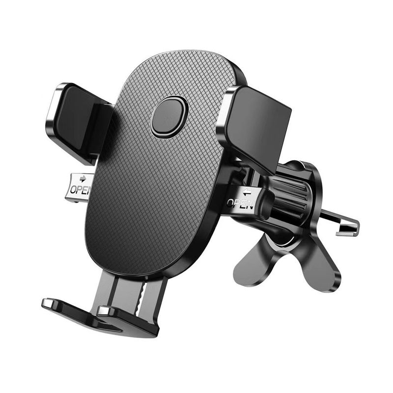 Mobile Phone Car Mount for Air Vent and Dashboard, Clip-On Gravity Anti-Shake Phone Holder