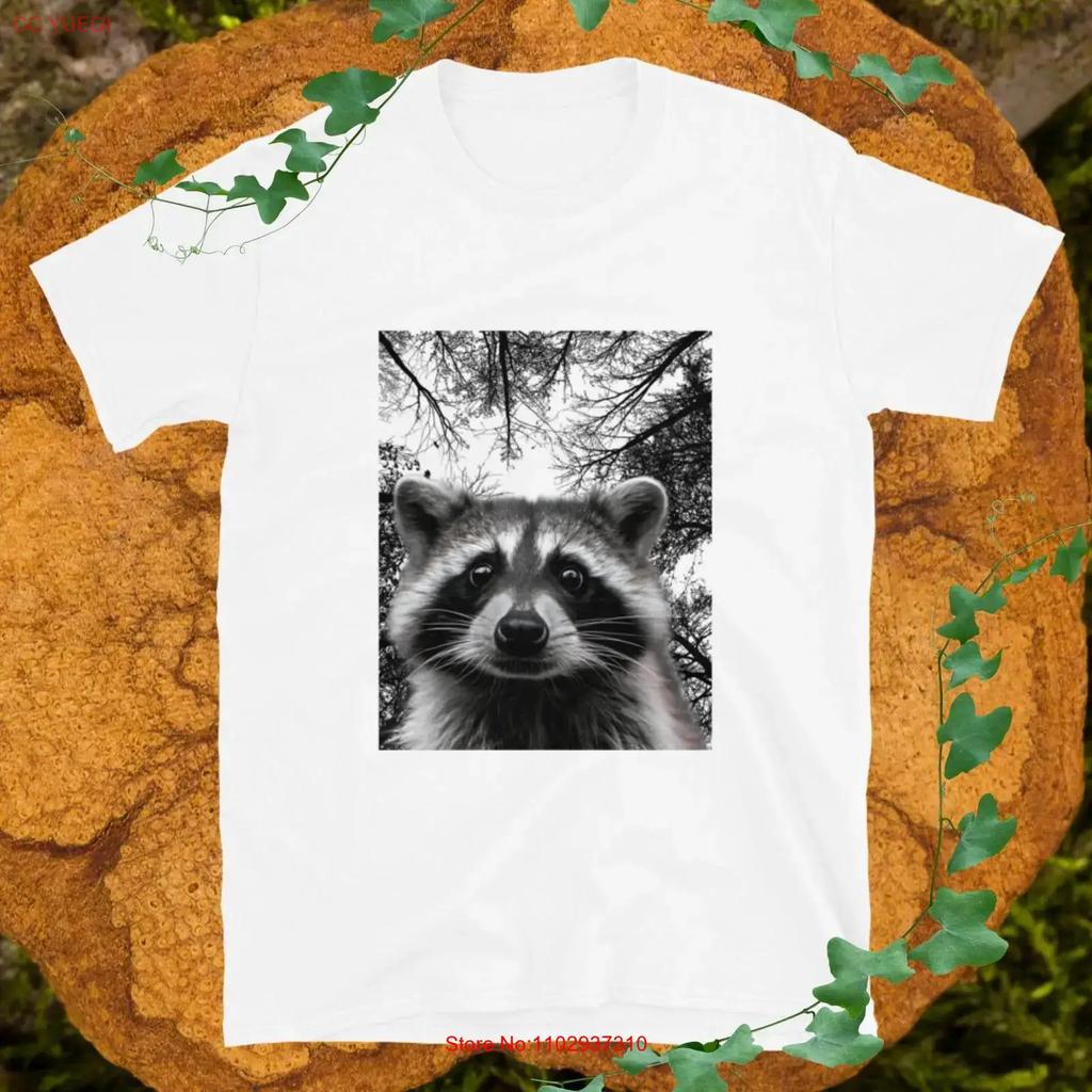 Funny Raccoon Selfie T Shirt Trash Panda Cute Lover S Vintage Designer Clothes Graphic Unisex Top For Everyday Wear