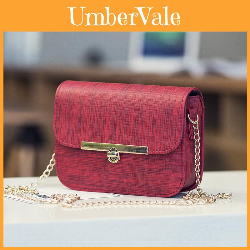 Elegant Handbag Pu Leather Shoulder Bag With Chain For A Sophisticated Look