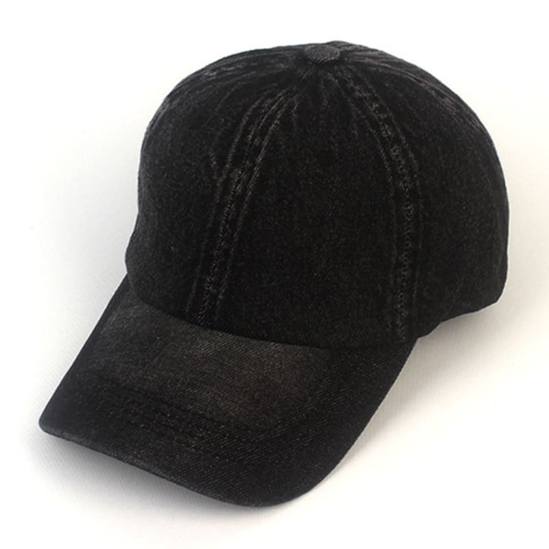Universal Chemistry Muji Black Denim Washing Ballcap Denim Ball Cap