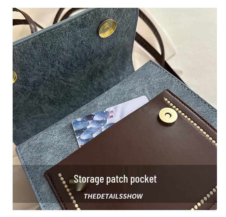 Niche Women's 2024 Fashion High-End Retro Backpack & Versatile Crossbody Handbag