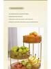 Luxury Multi-Layer Fruit and Snack Display Basket for Living Room Coffee Table