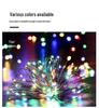 Colorful Copper LED String Lights: Battery-Powered, Outdoor Solar Decor for New Year & Spring Festivals