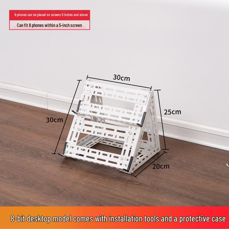 Multi-Layer Desktop Phone & Camera Stand with Shelf
