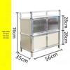 Vintage Cupboard: Floor-Standing Kitchen Cabinet with Shelving and Doors for Dishes and Utensils Storage