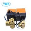 1-Inch Brass Electric Three-Way Ball Valve for Cold/Hot Water System, Internal Thread 4/6 Points
