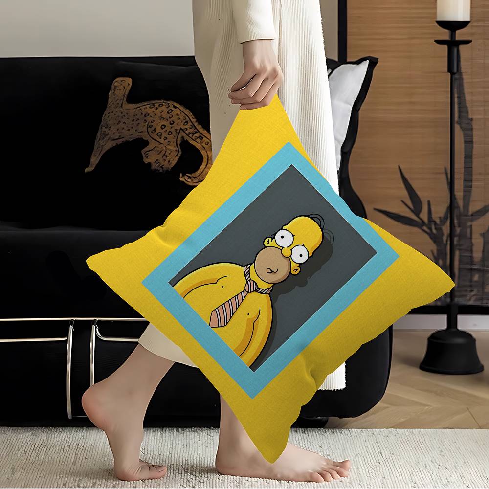 Cartoon cool The S-Simpsons Cushion Cover Polyester Sofa Cushions Decorative Throw Pillows Home Decoration Pillowcover