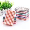 Soft Plaid Absorbent Kitchen Table Dishcloth Cotton Cleaning Cotton Tea Towel Cotton Fabric, Non-stick No Smell