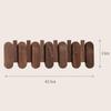 Luxury Wall Coat Rack Walnut Wood Clothes Dress Hanger Hooks Backpack Coat Pants Interior Furniture Bedroom Clothing Storage